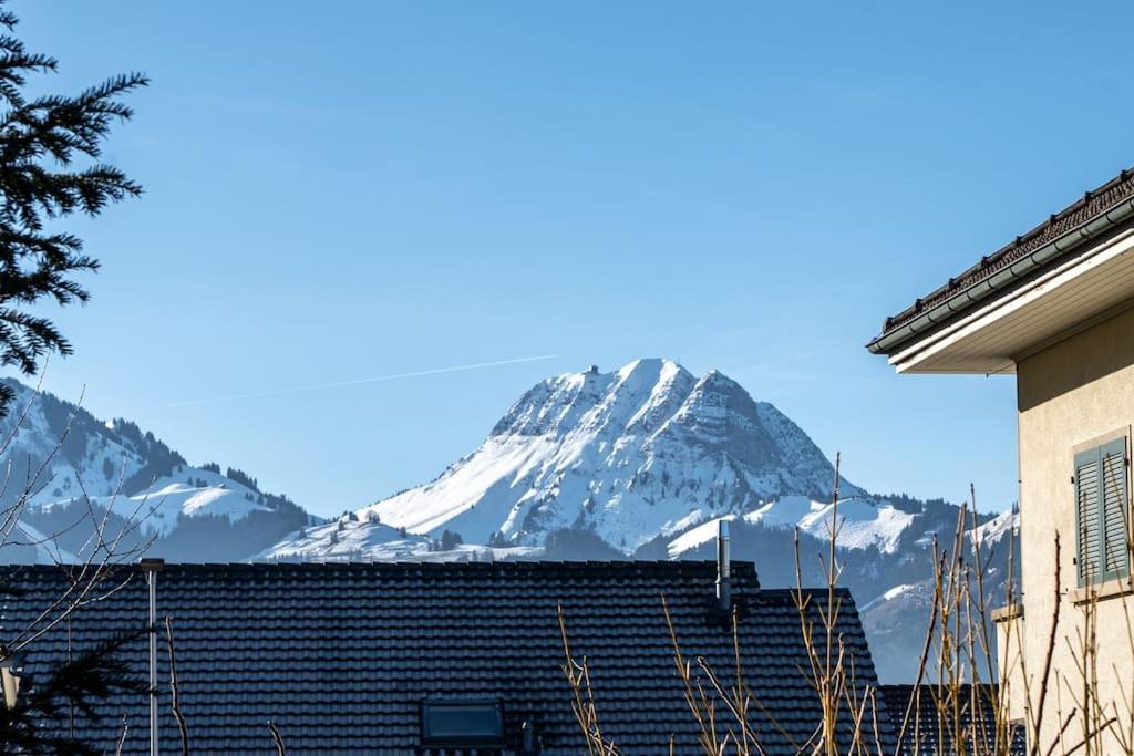 Appartement Spacieux Au Centre De La Gruyere Broc Exterior foto
