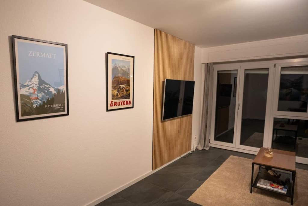 Appartement Spacieux Au Centre De La Gruyere Broc Exterior foto
